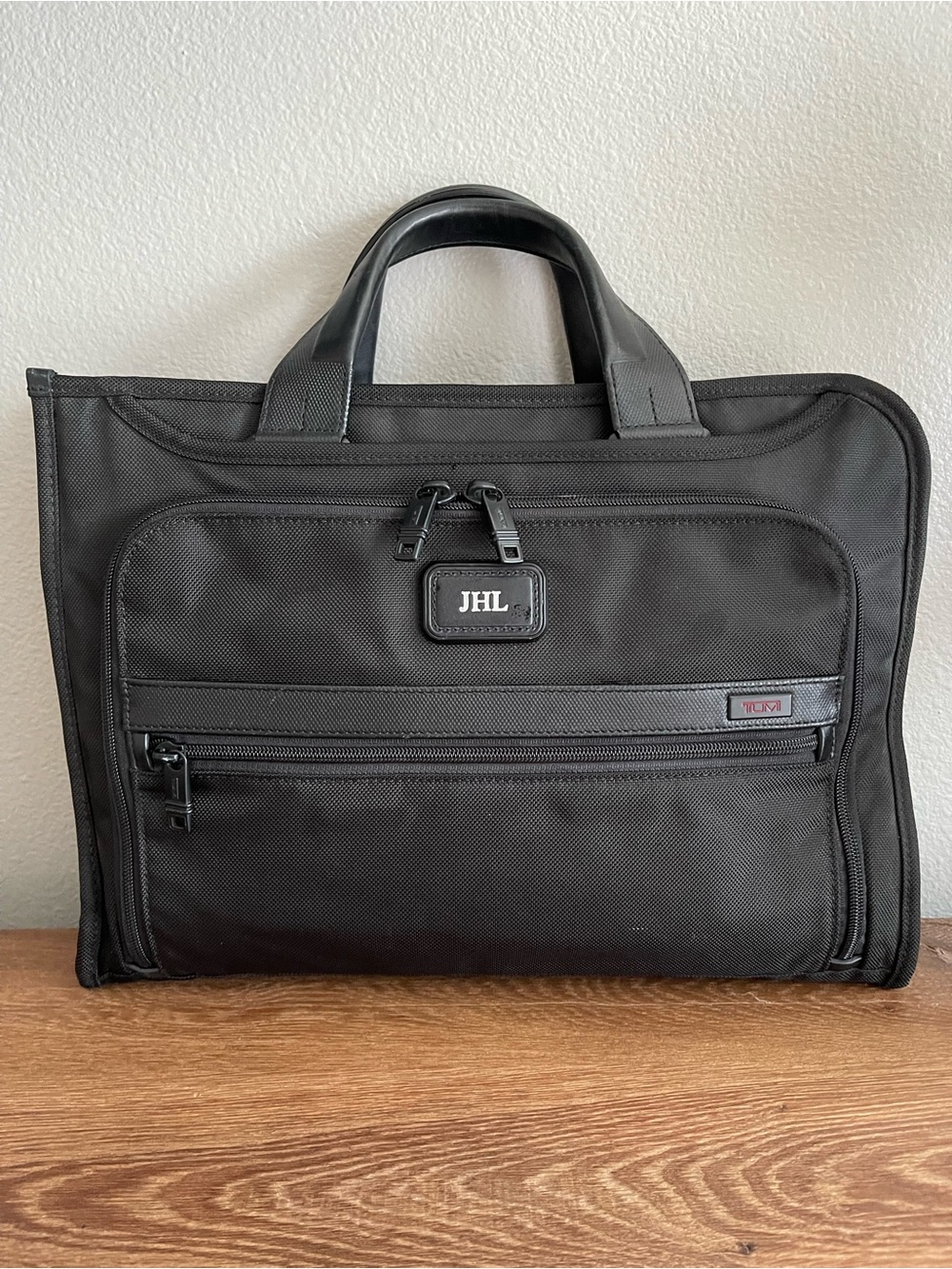TUMI Alpha II Slim Deluxe Portfolio Laptop Briefcase Black Nylon